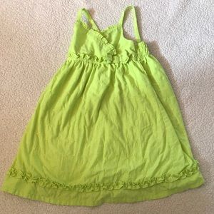 Adorable lime green, girl’s sundress.